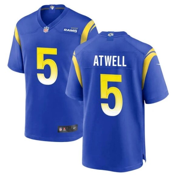 Mens Youths Kids Womens 5 Tutu Atwell Royal Stitched Jersey